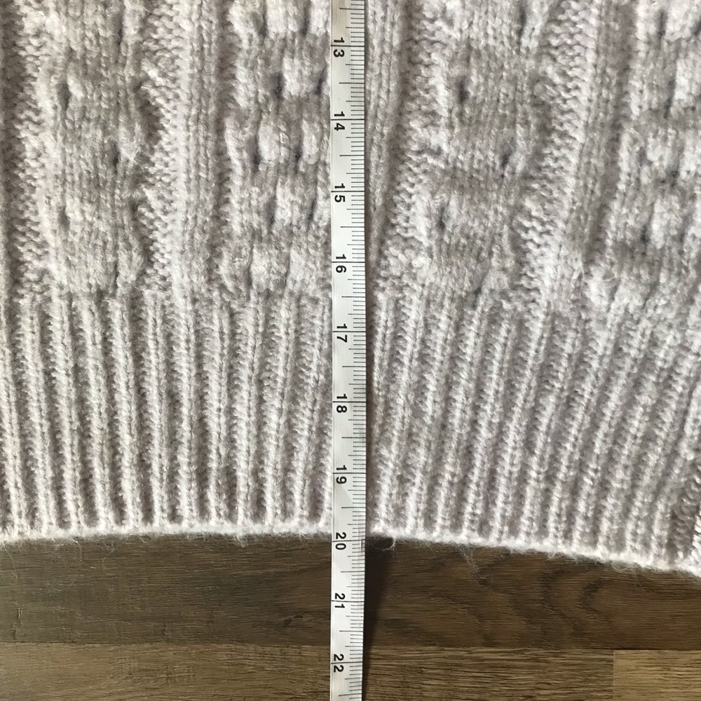 Topshop Knitted Textured Cable Jumper in Lilac - UK S / US 4-6 - NWT - Picture 7 of 10